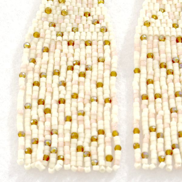 Seed Bead Sparkling Earrings | Handmade Statement Jewelry