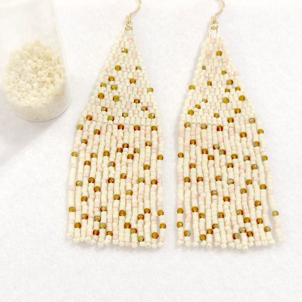 Seed Bead Sparkling Earrings | Handmade Statement Jewelry