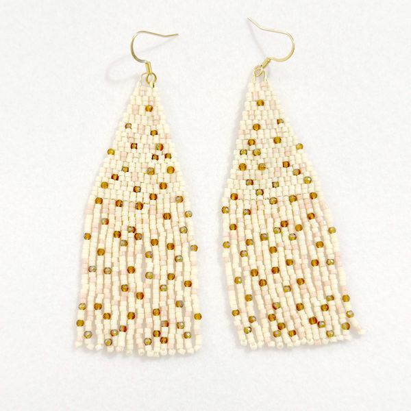 Seed Bead Sparkling Earrings | Handmade Statement Jewelry