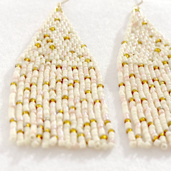 Seed Bead Sparkling Earrings | Handmade Statement Jewelry