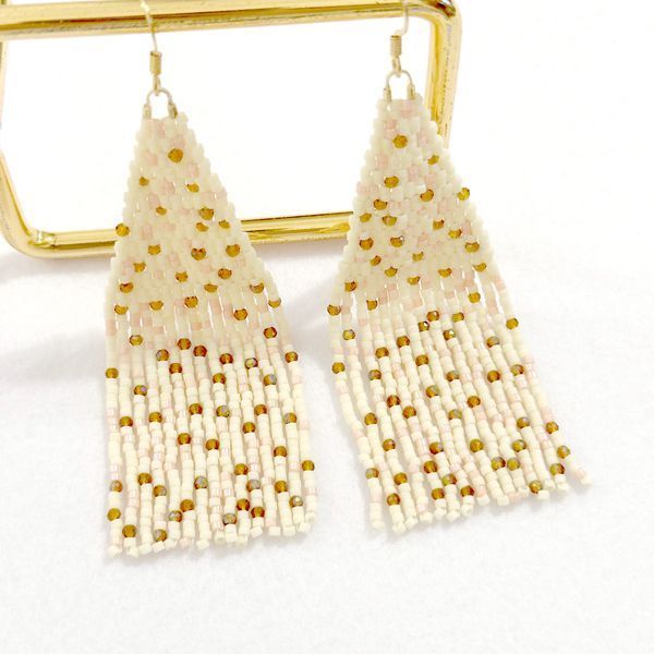 Seed Bead Sparkling Earrings | Handmade Statement Jewelry