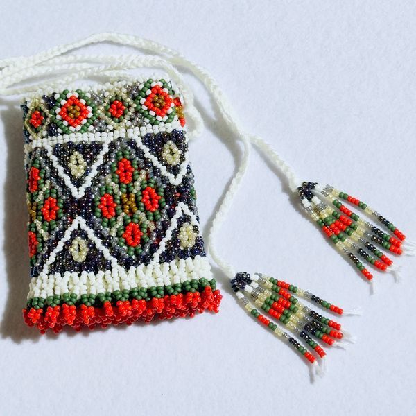 Colorful Ukrainian Statement Necklace, Handmade Ethnic Beaded Collar