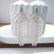 White Fringe Seed Bead Earrings, Stainless Steel Hooks, Casual Occasion Jewelry