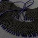 Czech Bead Folk Jewelry, Black Womens Necklace, Handmade Gerdan Choker