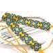 Yellow Blue Sylyanka Ukrainian Choker Necklaces, Folk Beaded Jewelry