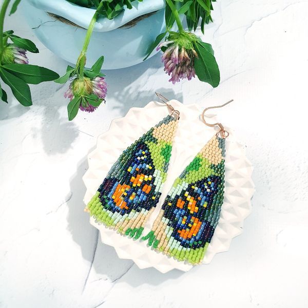 Handmade Butterfly Earrings, Spring and Summer Jewelry