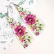 White Pink Flower Dangle Jewelry, Floral Boho Statement Earrings, Garden Style