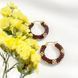 Gold Daisy Flower Hoop Earrings | Handmade Seed Bead Hoops | Artisan Beaded Jewelry
