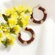 Gold Daisy Flower Hoop Earrings | Handmade Seed Bead Hoops | Artisan Beaded Jewelry